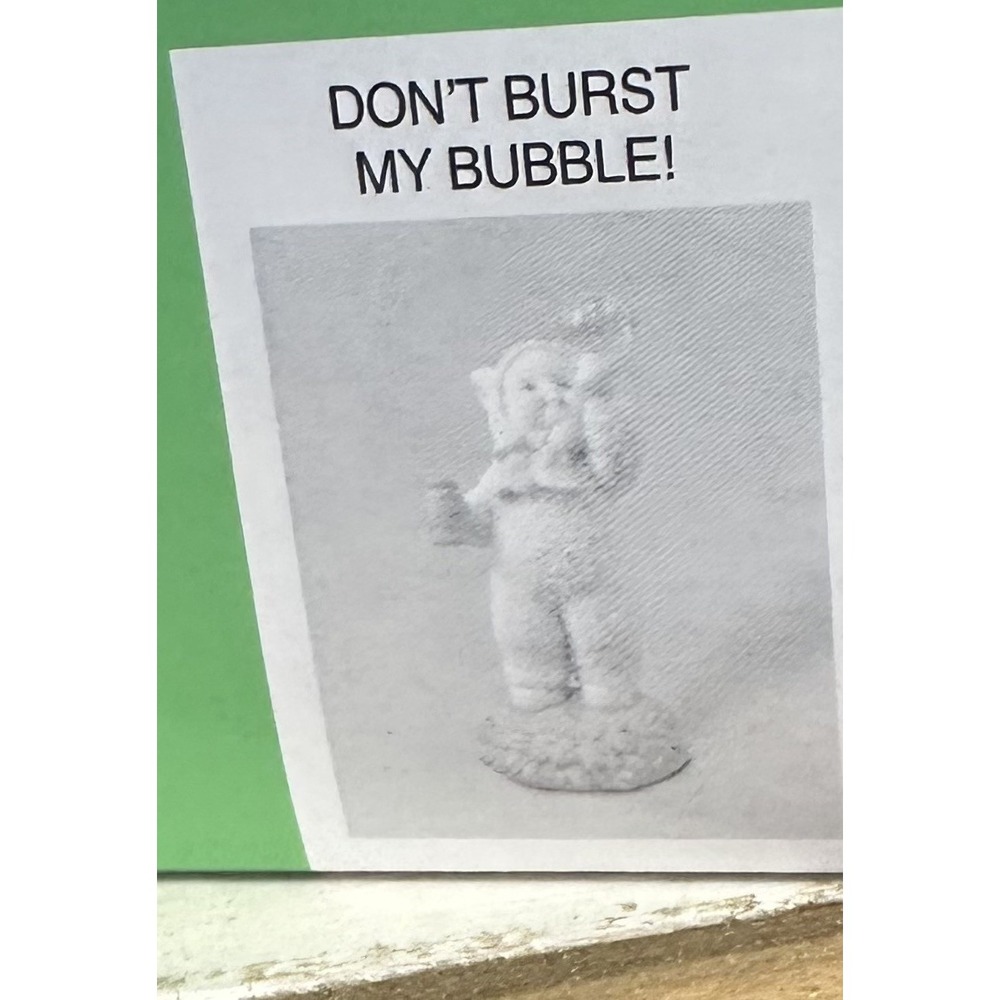 RARE Department 56 Snowbunnies "DON'T BURST MY BUBBLE" #26462 MIB Mint in Box